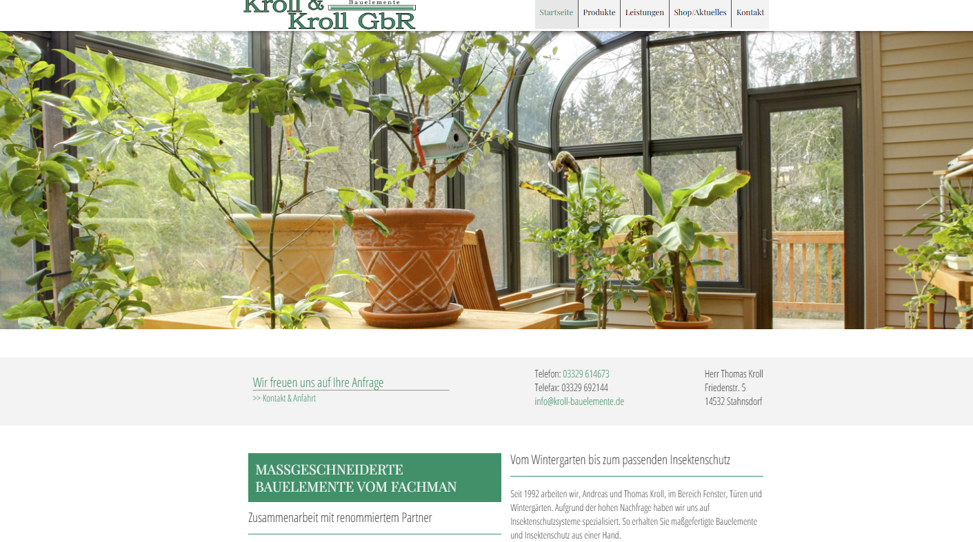 Kroll & Kroll GbR Website